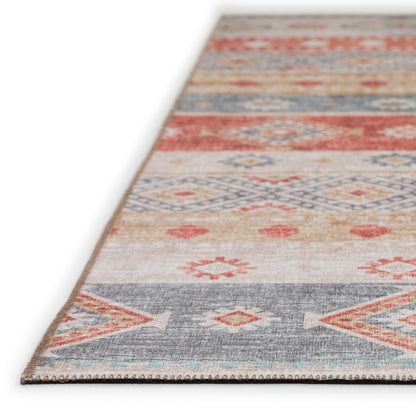 Tapis lavable Addison d'intérieur/extérieur Yuma style bohème sud-ouest