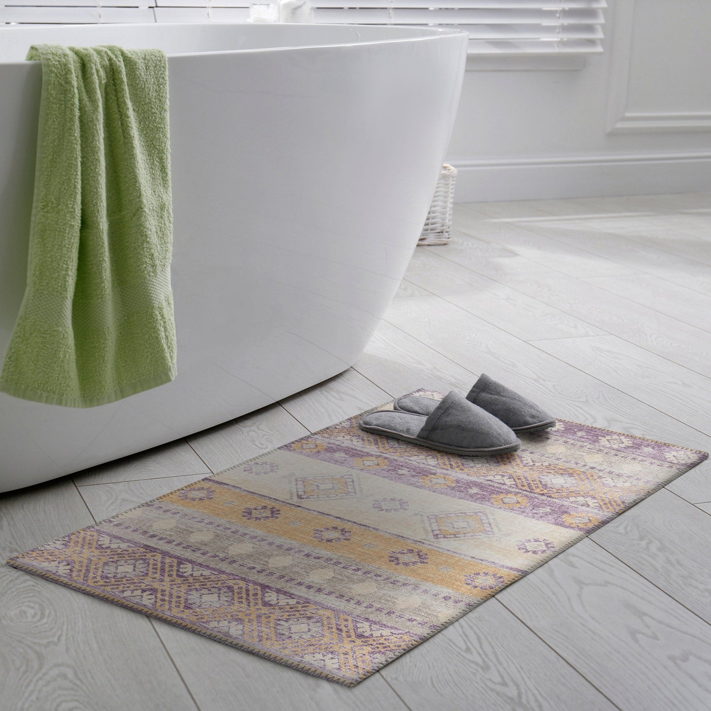 Tapis lavable Addison d'intérieur/extérieur Yuma style bohème sud-ouest