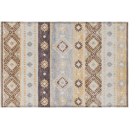 Tapis lavable Addison d'intérieur/extérieur Yuma style bohème sud-ouest