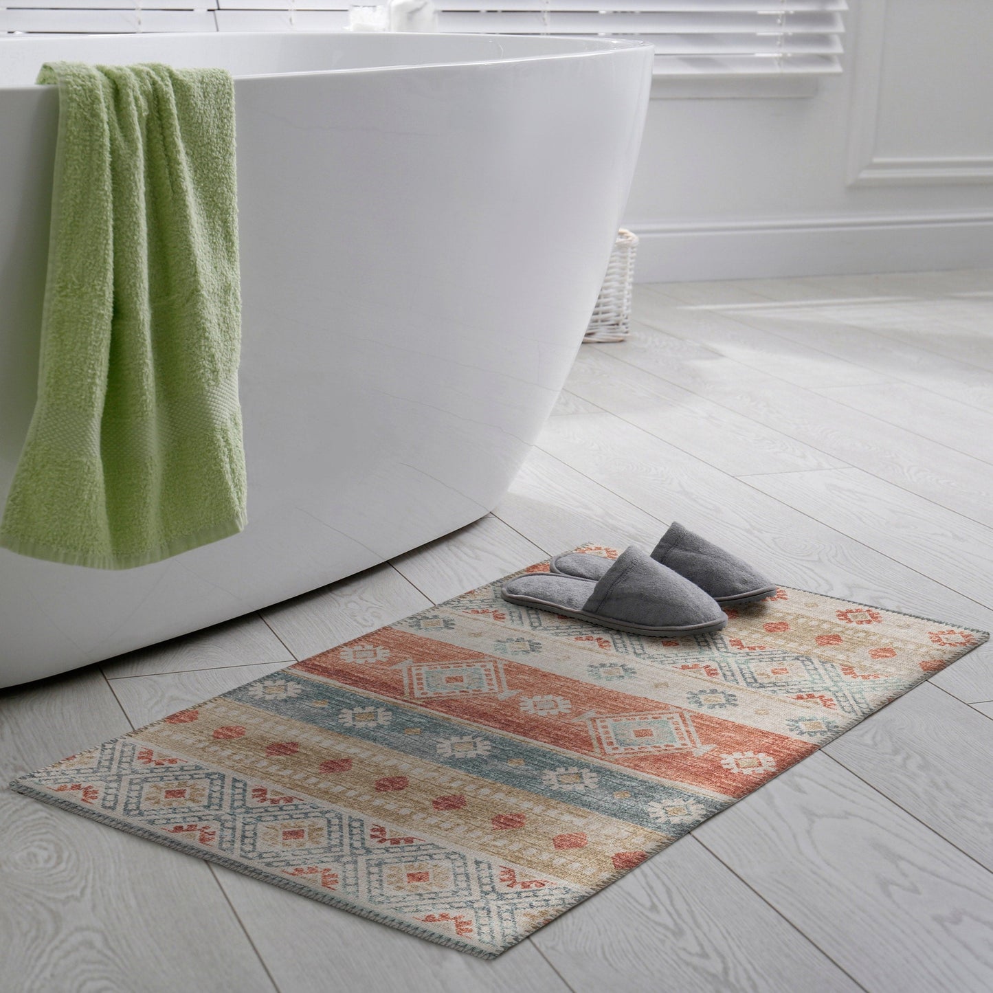 Tapis lavable Addison d'intérieur/extérieur Yuma style bohème sud-ouest