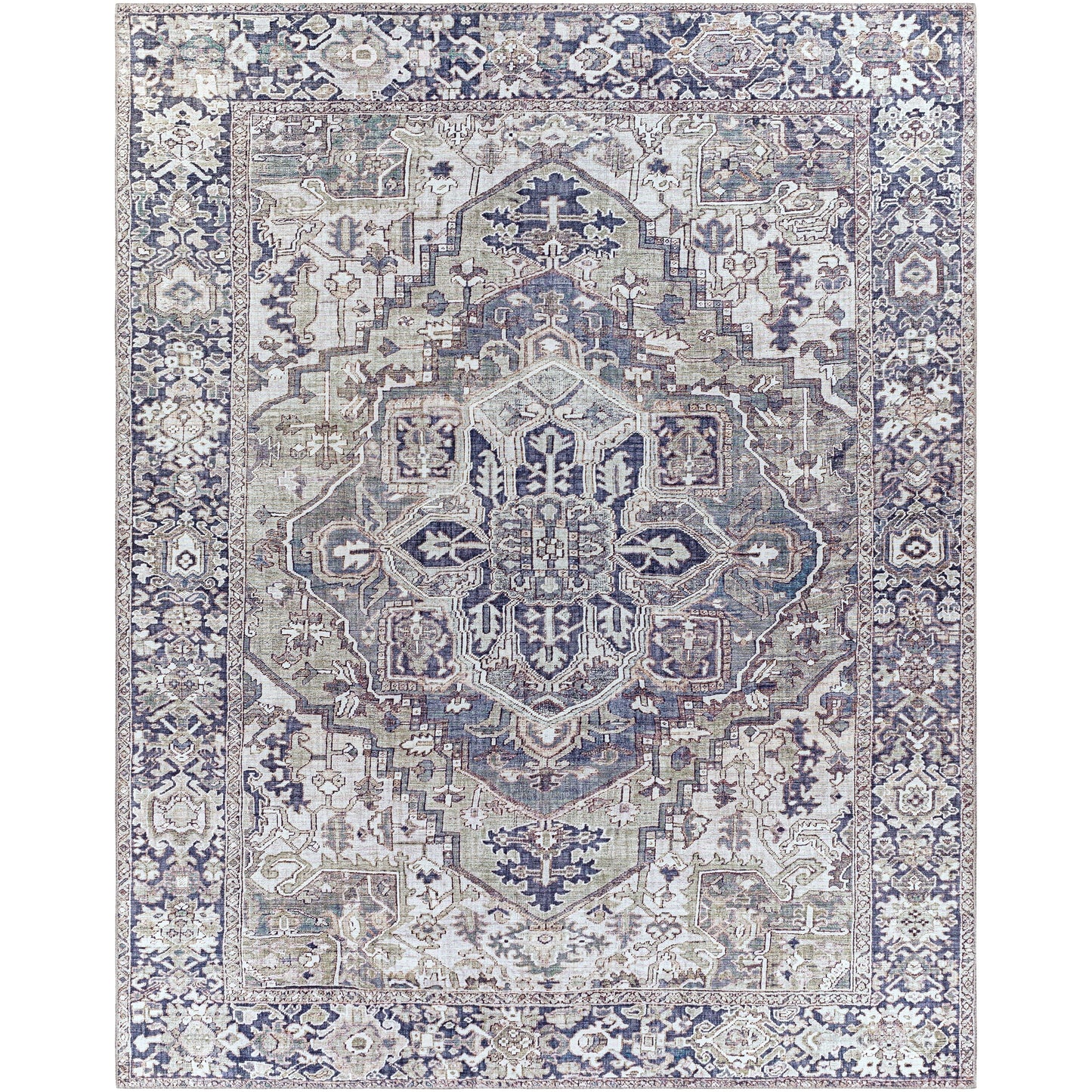 Tapis imprimé médaillon vintage Livabliss Adenia