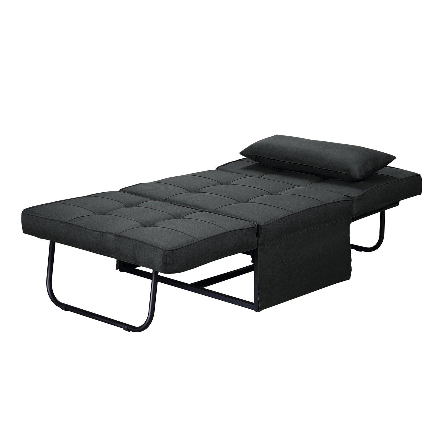Canapé-lit convertible, fauteuil inclinable et ottoman pliable pour salon