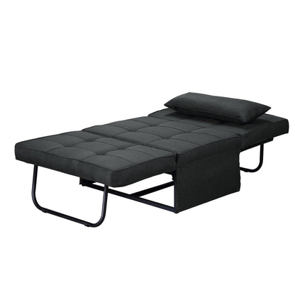 Canapé-lit convertible, fauteuil inclinable et ottoman pliable pour salon