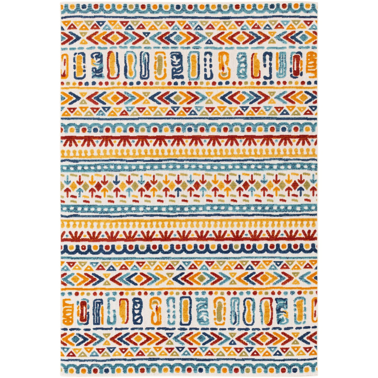 Tapis d'intérieur/extérieur Livabliss Aldine Vibrant Boho