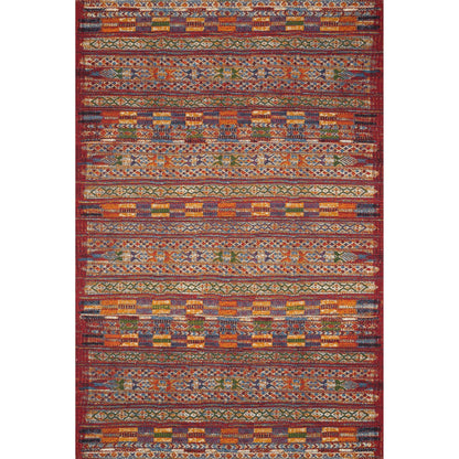 Tapis d'intérieur/extérieur Alexander Home Armanda à motif tribal moderne