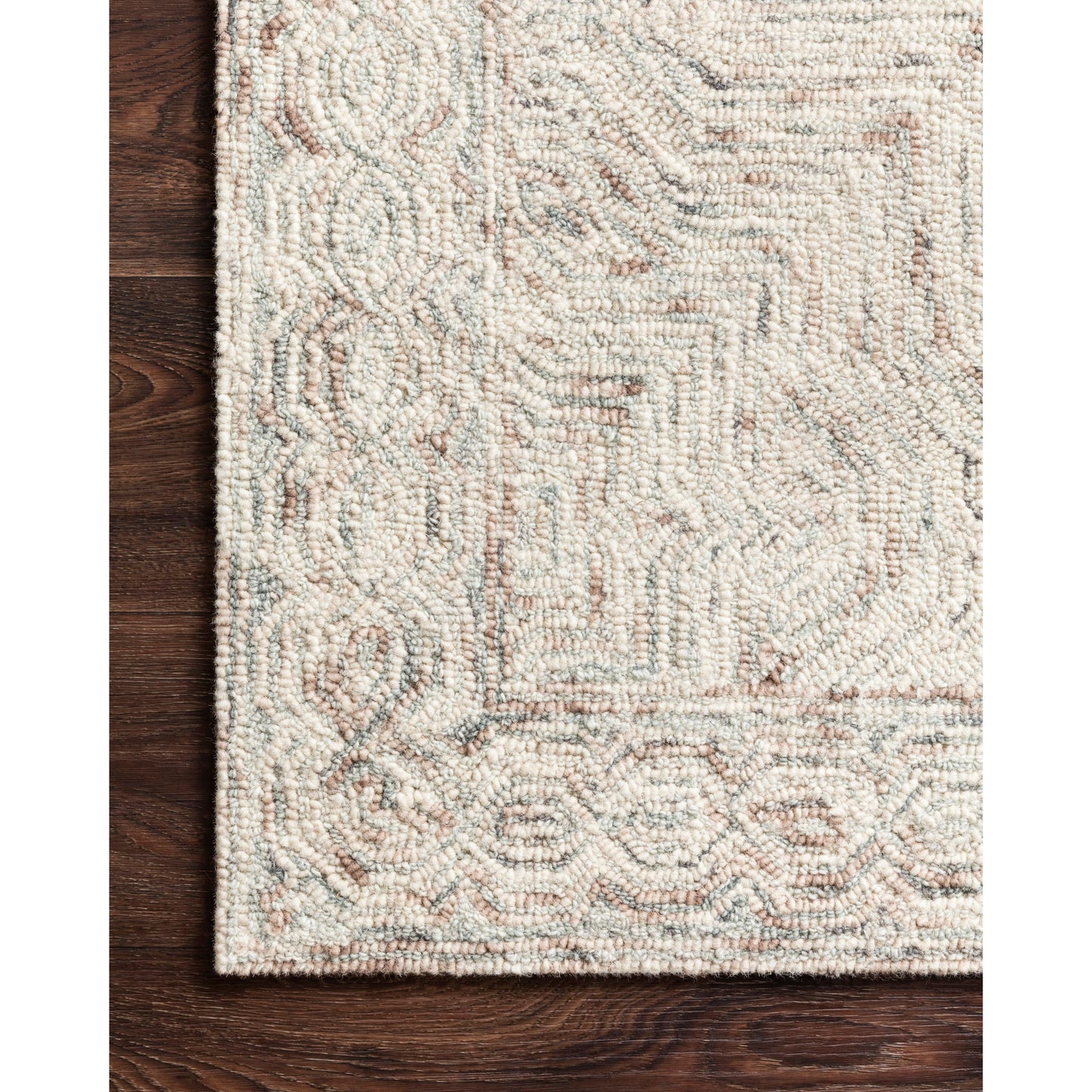 Tapis contemporain en laine Alexander Home Aspen Neutral, tufté à la main