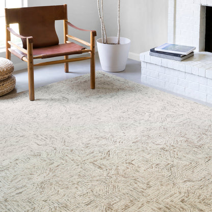 Tapis contemporain en laine Alexander Home Aspen Neutral, tufté à la main