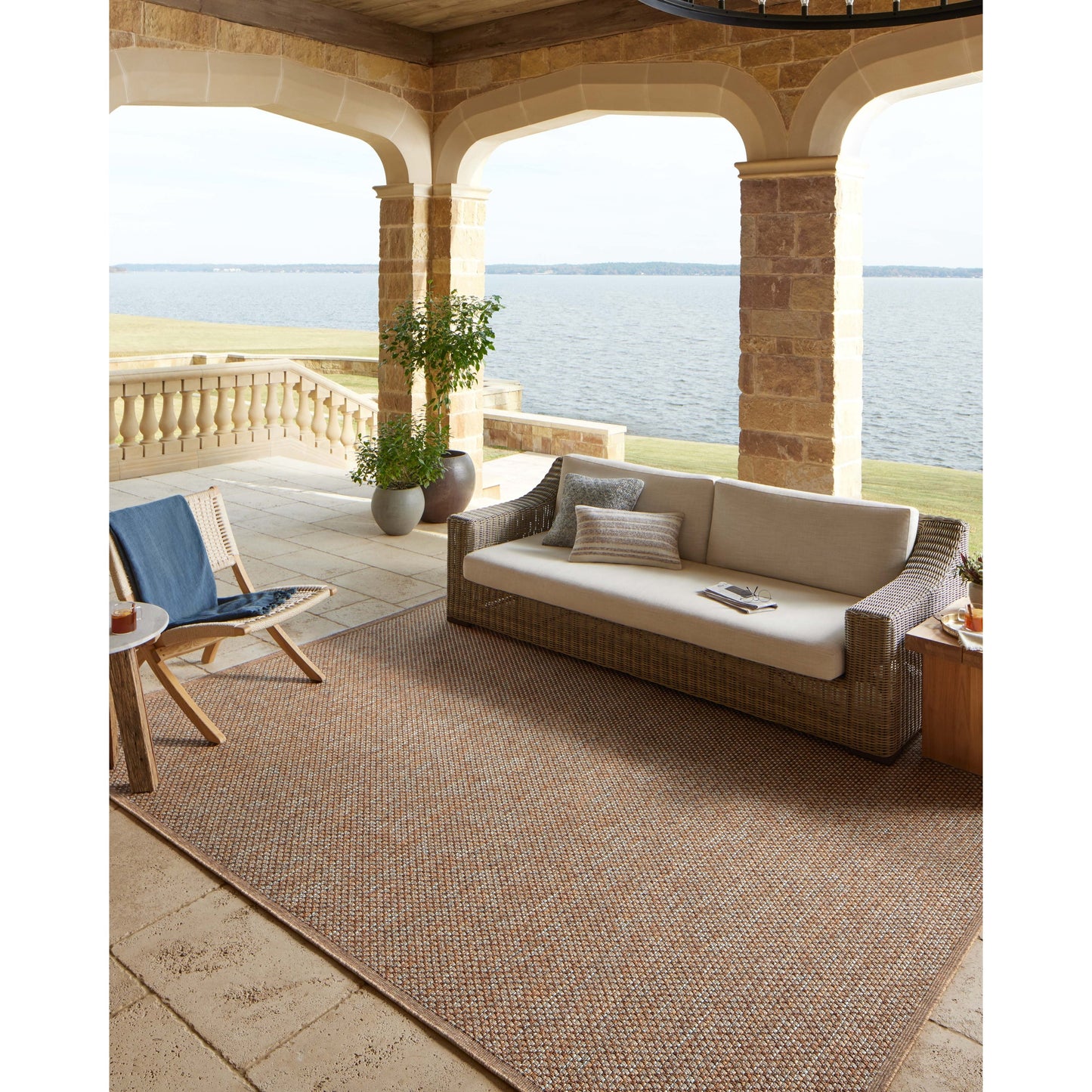 Tapis d'intérieur/extérieur Alexander Home Hampton Natural