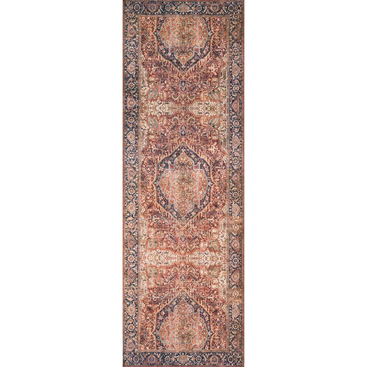 Tapis Alexander Home Isabelle style vintage traditionnel à bordure imprimée
