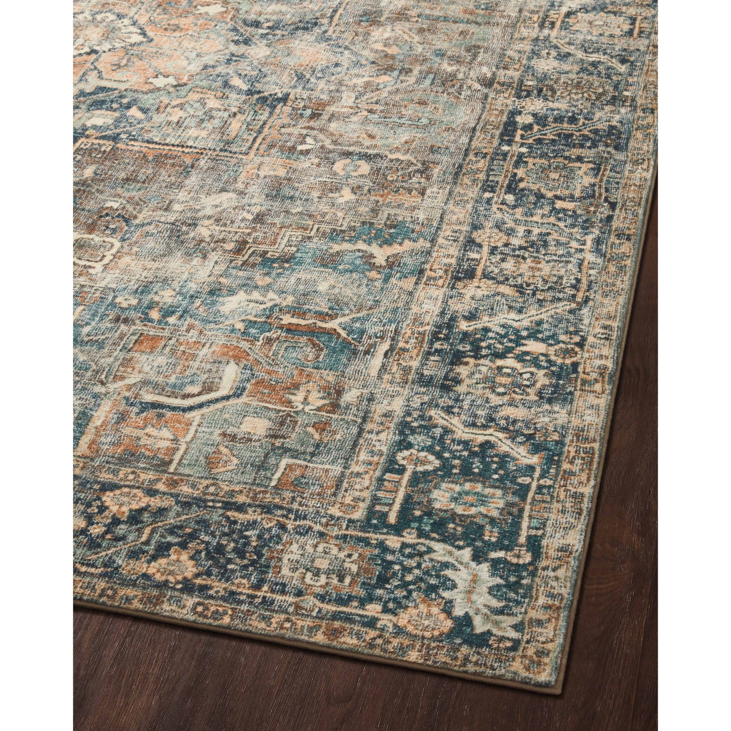 Tapis ultra moelleux Alexander Home Sara Boho Terracotta Medallion