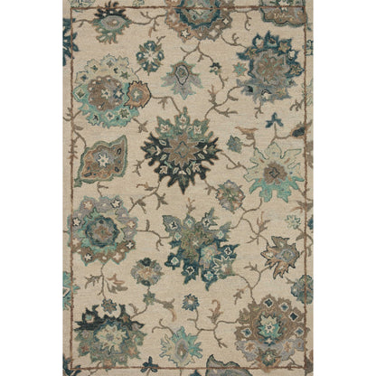 Tapis Alexander Home Megan Floral en laine 100 % tissé à la main