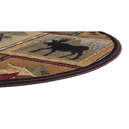 Tapis et descentes de lit - Tapis style chalet/ferme pour salon, chambre, salle à manger, cuisine - 60 x 90 cm / 90 x 240 cm / 150 x 210 cm / 240 x 300 cm / 270 x 360 cm / Rond