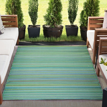 Tapis d'intérieur/extérieur à rayures Sundown Beach