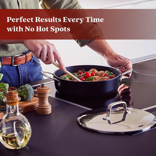 Batterie de cuisine Alva Maestro en acier inoxydable et céramique antiadhésive