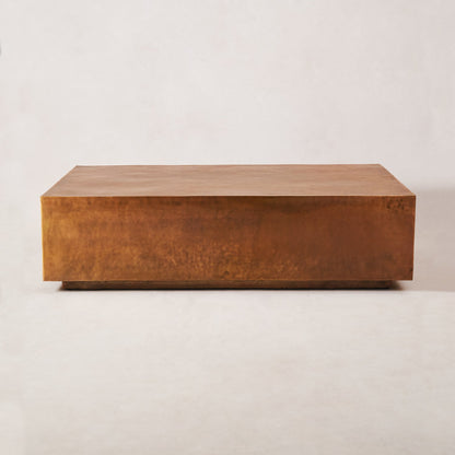 Table basse en cuivre antique