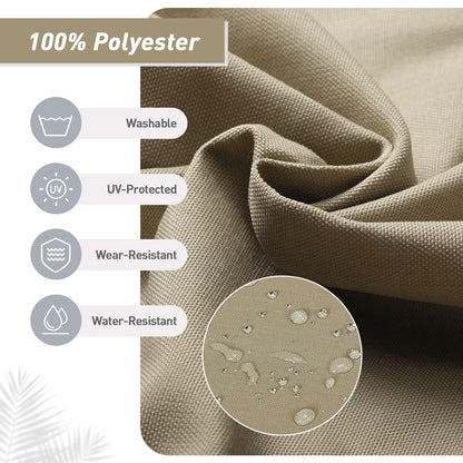 Lot de 4 coussins de chaise à dossier haut Aoodor Patio, 117 x 53 x 10 cm (coussins uniquement)