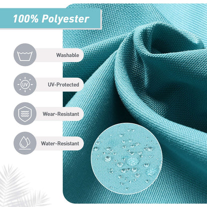 Lot de 4 coussins de chaise à dossier haut Aoodor Patio, 117 x 53 x 10 cm (coussins uniquement)