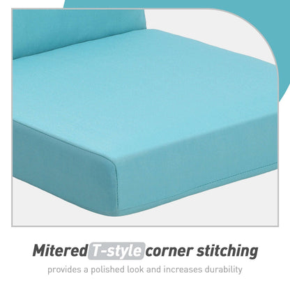 Lot de 4 coussins de chaise à dossier haut Aoodor Patio, 117 x 53 x 10 cm (coussins uniquement)