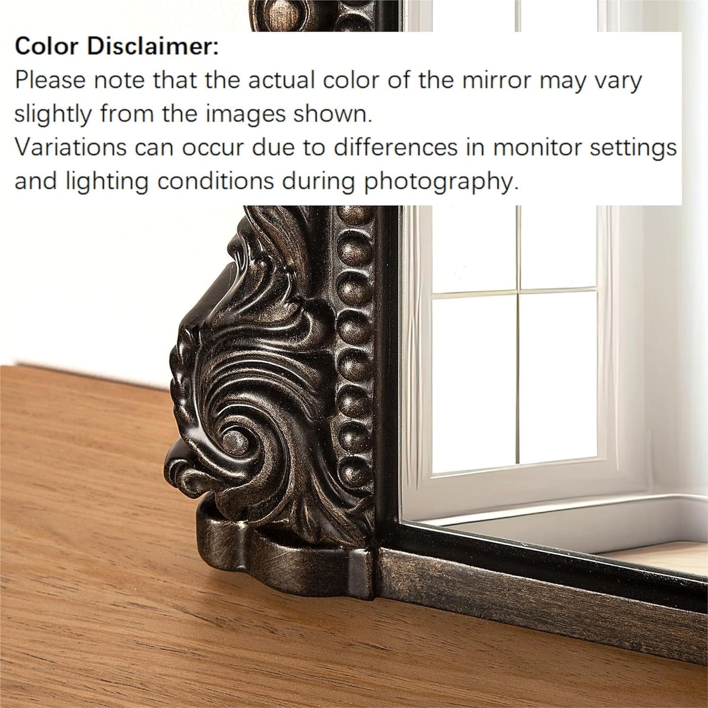 Miroir mural en arc, miroirs d'appoint baroques - 36×23