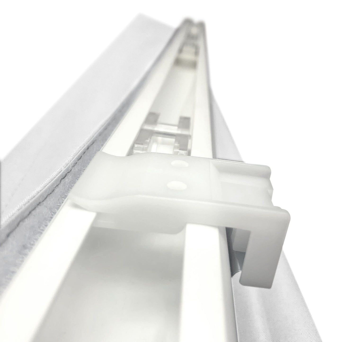 Stores romains Arlo blancs occultants sans fil en tissu