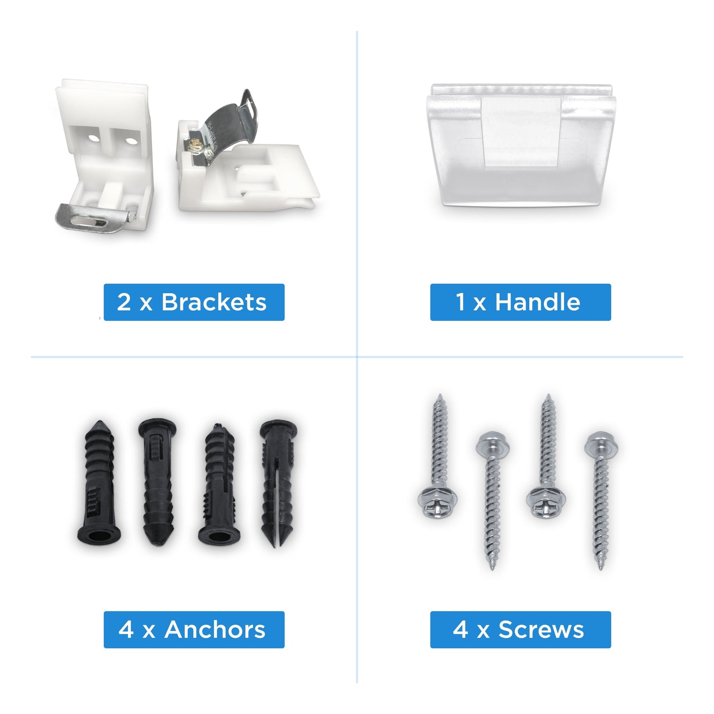 Stores romains Arlo blancs occultants sans fil en tissu