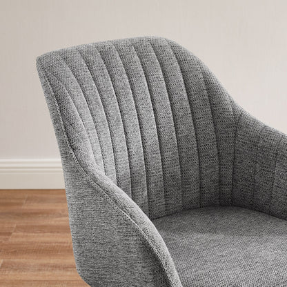 Fauteuil d'appoint pivotant Art Leon moderne avec pieds en bois