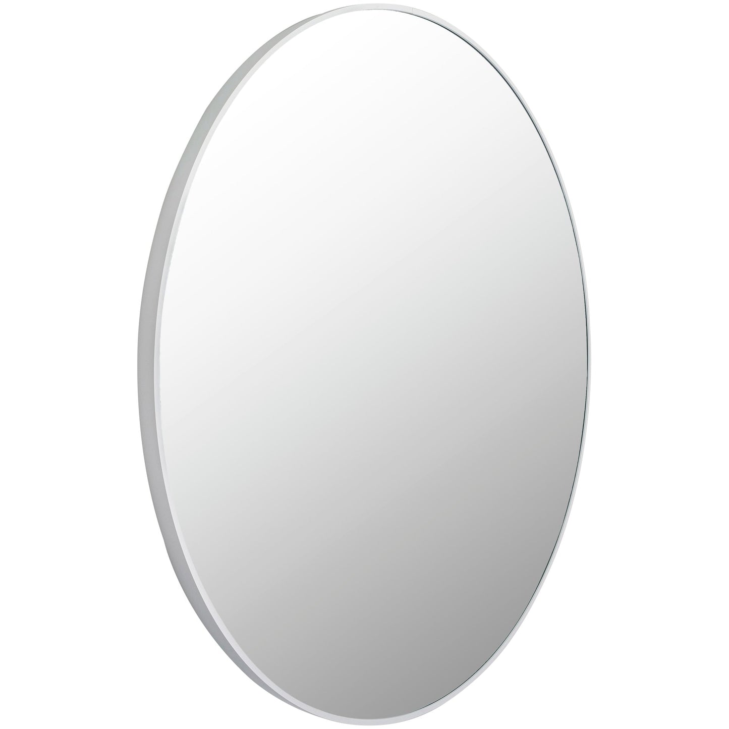 Miroir d'appoint rond moderne en aluminium Livabliss Aranya