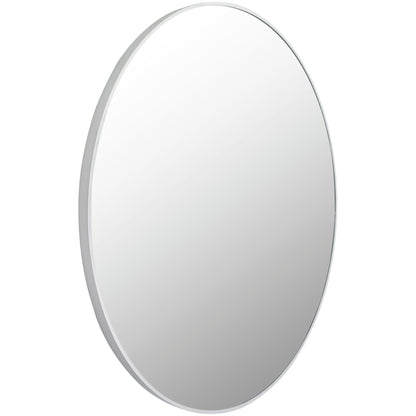 Miroir d'appoint rond moderne en aluminium Livabliss Aranya