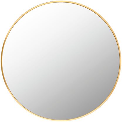 Miroir d'appoint rond moderne en aluminium Livabliss Aranya