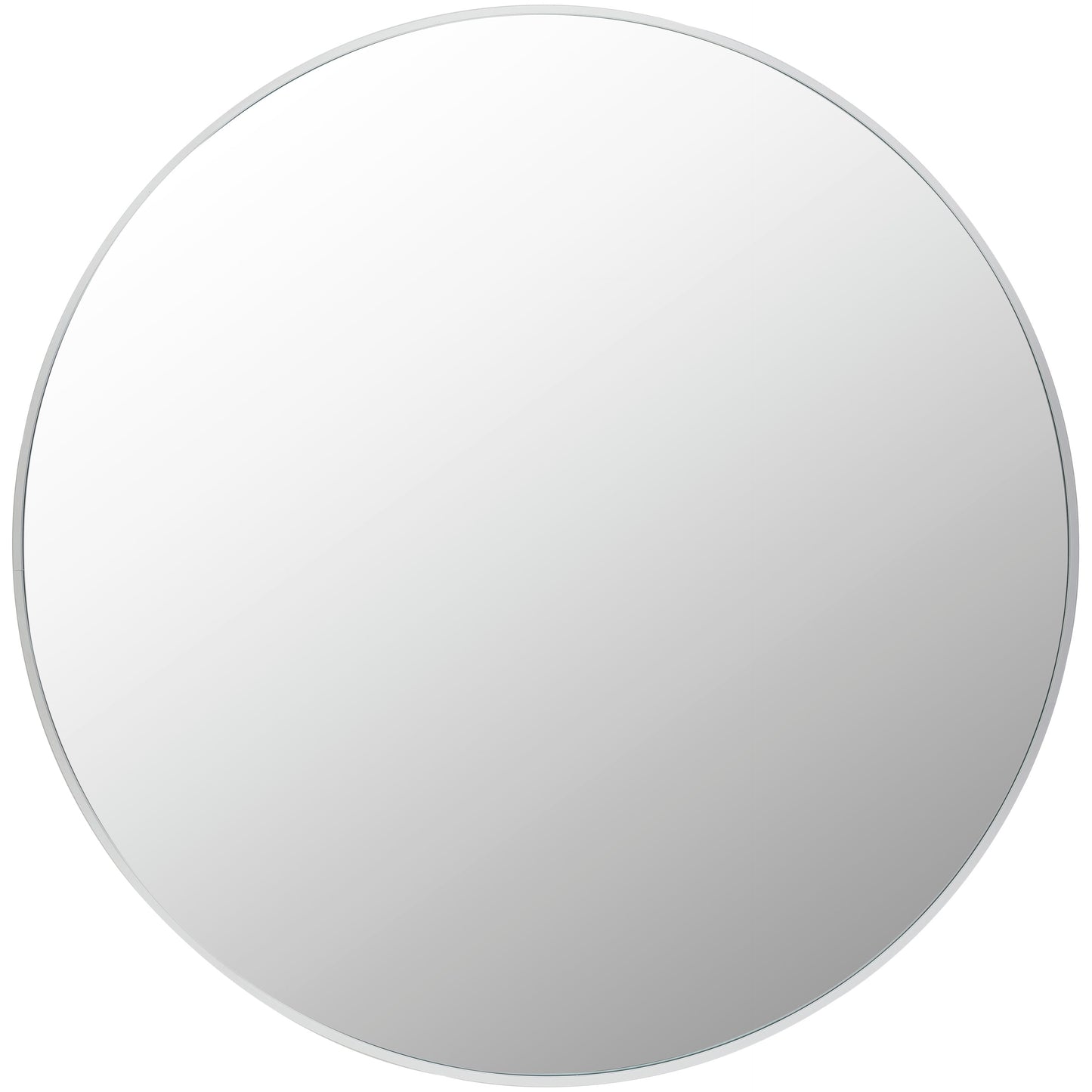 Miroir d'appoint rond moderne en aluminium Livabliss Aranya