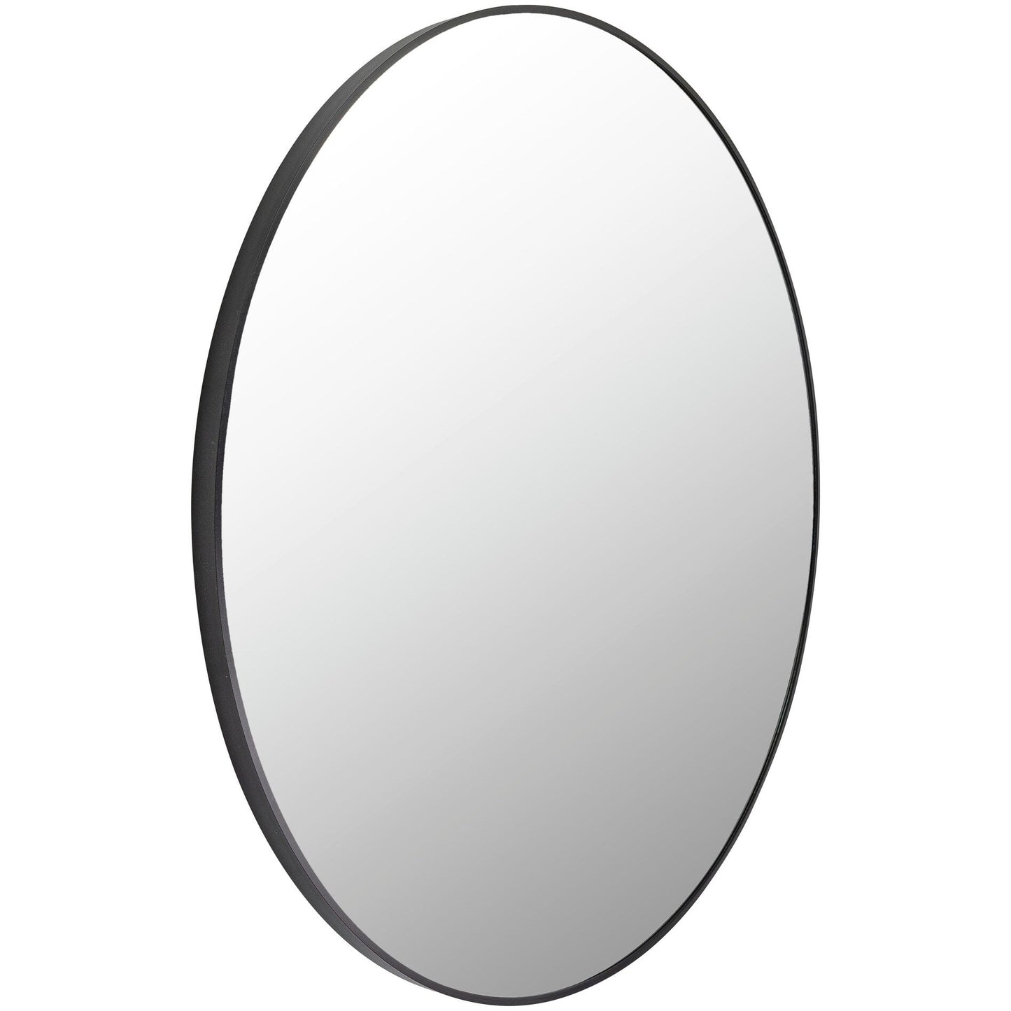 Miroir d'appoint rond moderne en aluminium Livabliss Aranya