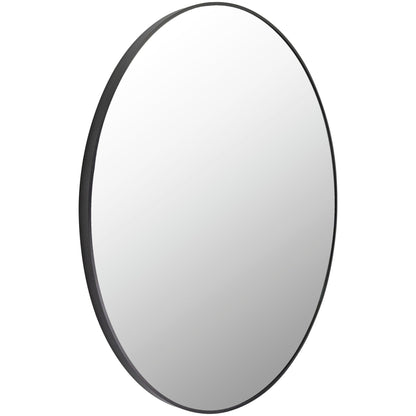 Miroir d'appoint rond moderne en aluminium Livabliss Aranya