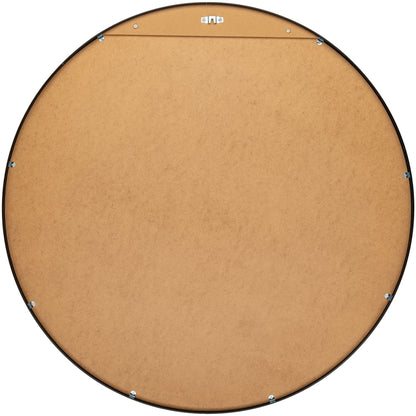 Miroir d'appoint rond moderne en aluminium Livabliss Aranya