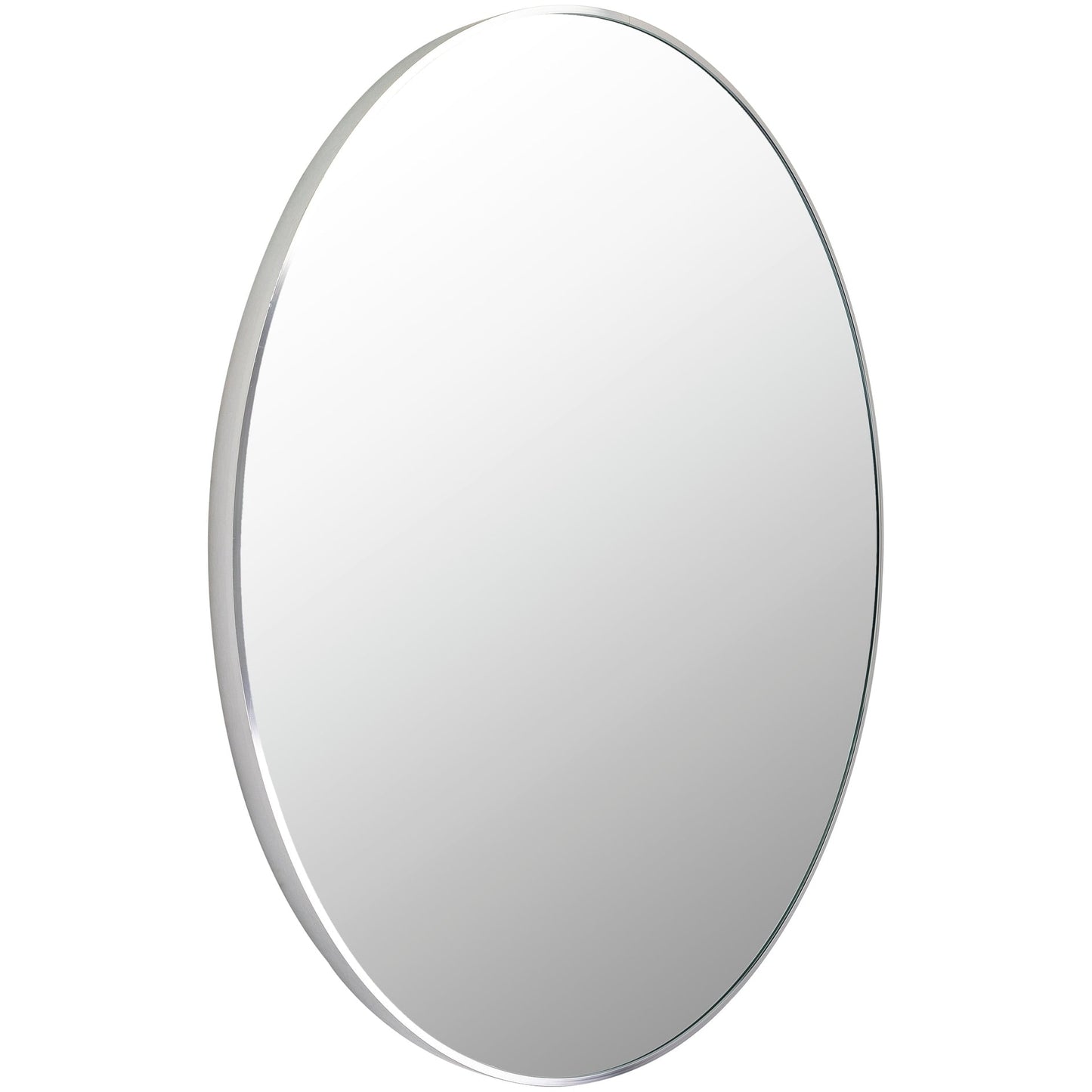 Miroir d'appoint rond moderne en aluminium Livabliss Aranya