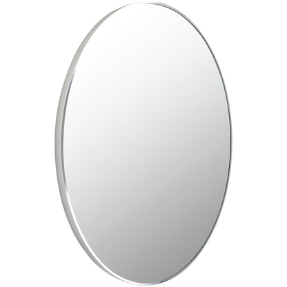 Miroir d'appoint rond moderne en aluminium Livabliss Aranya