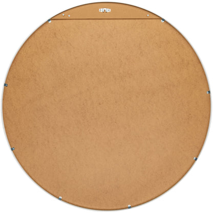 Miroir d'appoint rond moderne en aluminium Livabliss Aranya