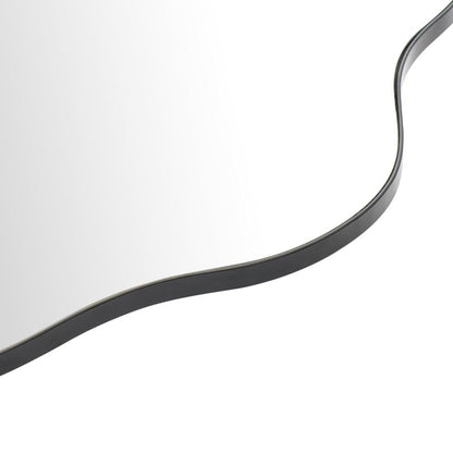 Miroir mural asymétrique ondulé antique