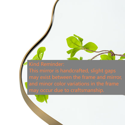 Miroir mural asymétrique ondulé antique