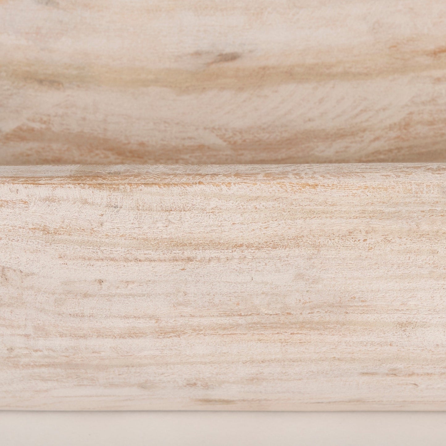 Bol rectangulaire extra large Athena en bois recyclé noir-brun - 26,0 L x 10,0 l x 7,0 H