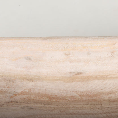 Bol rectangulaire extra large Athena en bois recyclé noir-brun - 26,0 L x 10,0 l x 7,0 H