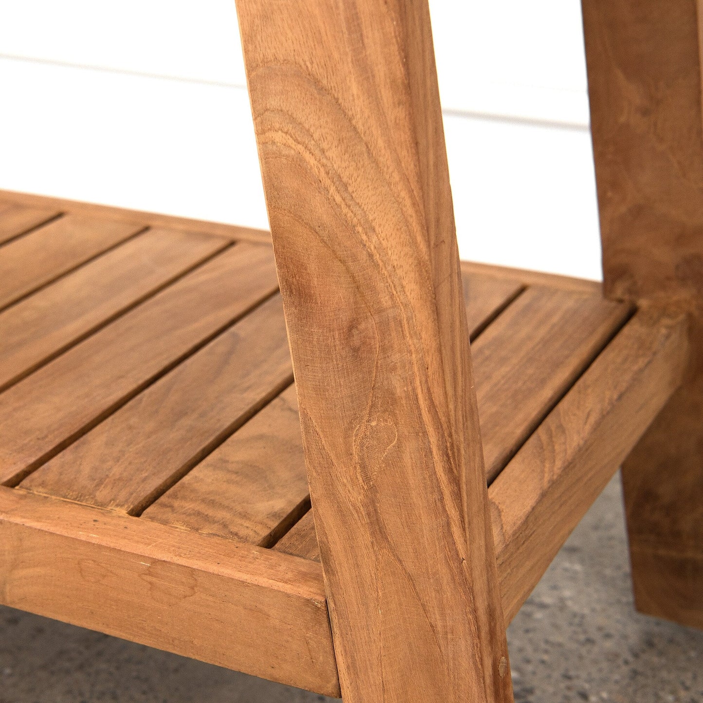 Table/banc de douche en teck indonésien Aurora Home