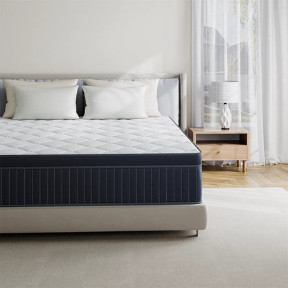 Matelas hybride SweDrea 12 po en mousse à mémoire de forme infusée de gel, rafraîchissant et respirant, certifié CertiPUR-US, SGS et OEKO-TEX