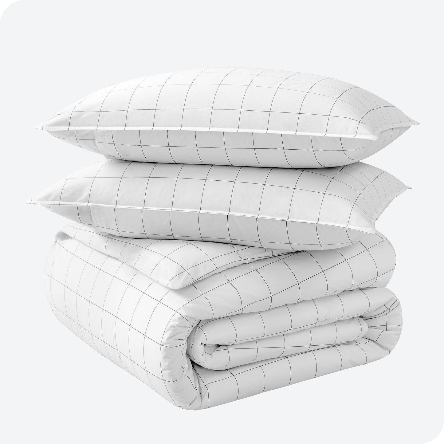 Parure de lit en percale de coton biologique Bare Home