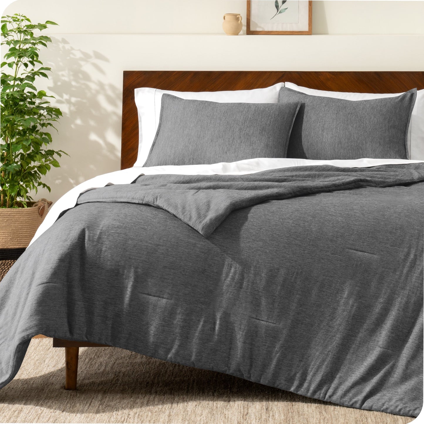Ensemble de couette hypoallergénique Bare Home en duvet synthétique