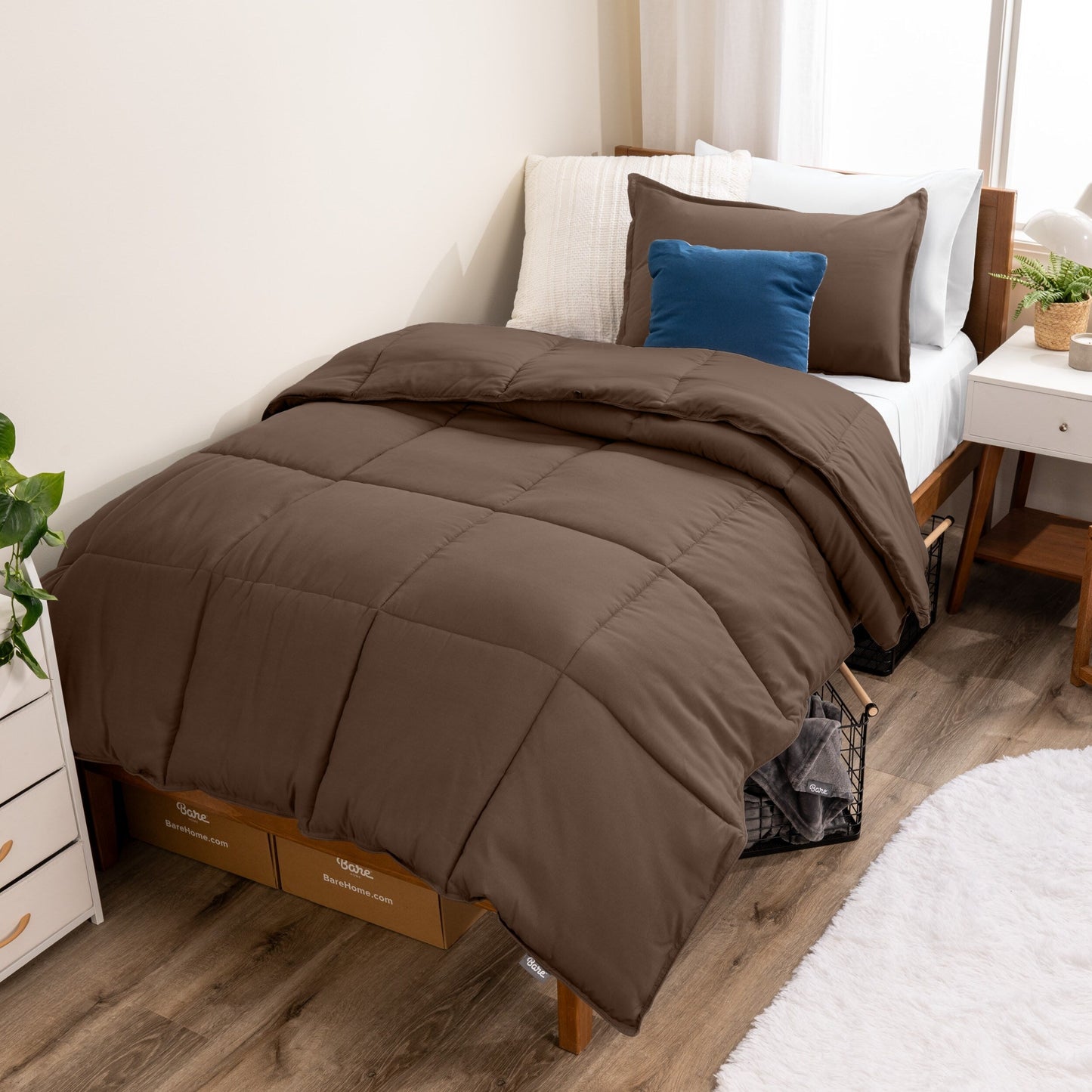 Ensemble de couette hypoallergénique Bare Home en duvet synthétique