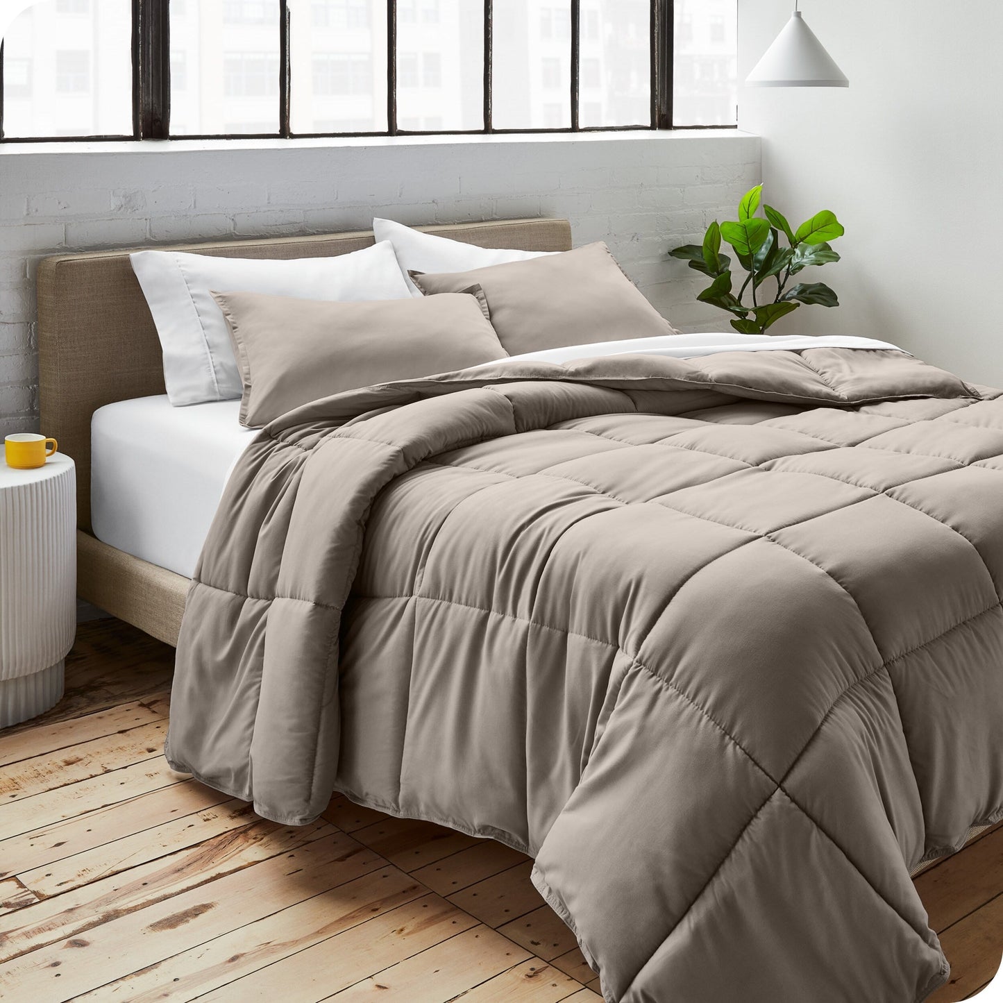 Ensemble de couette hypoallergénique Bare Home en duvet synthétique