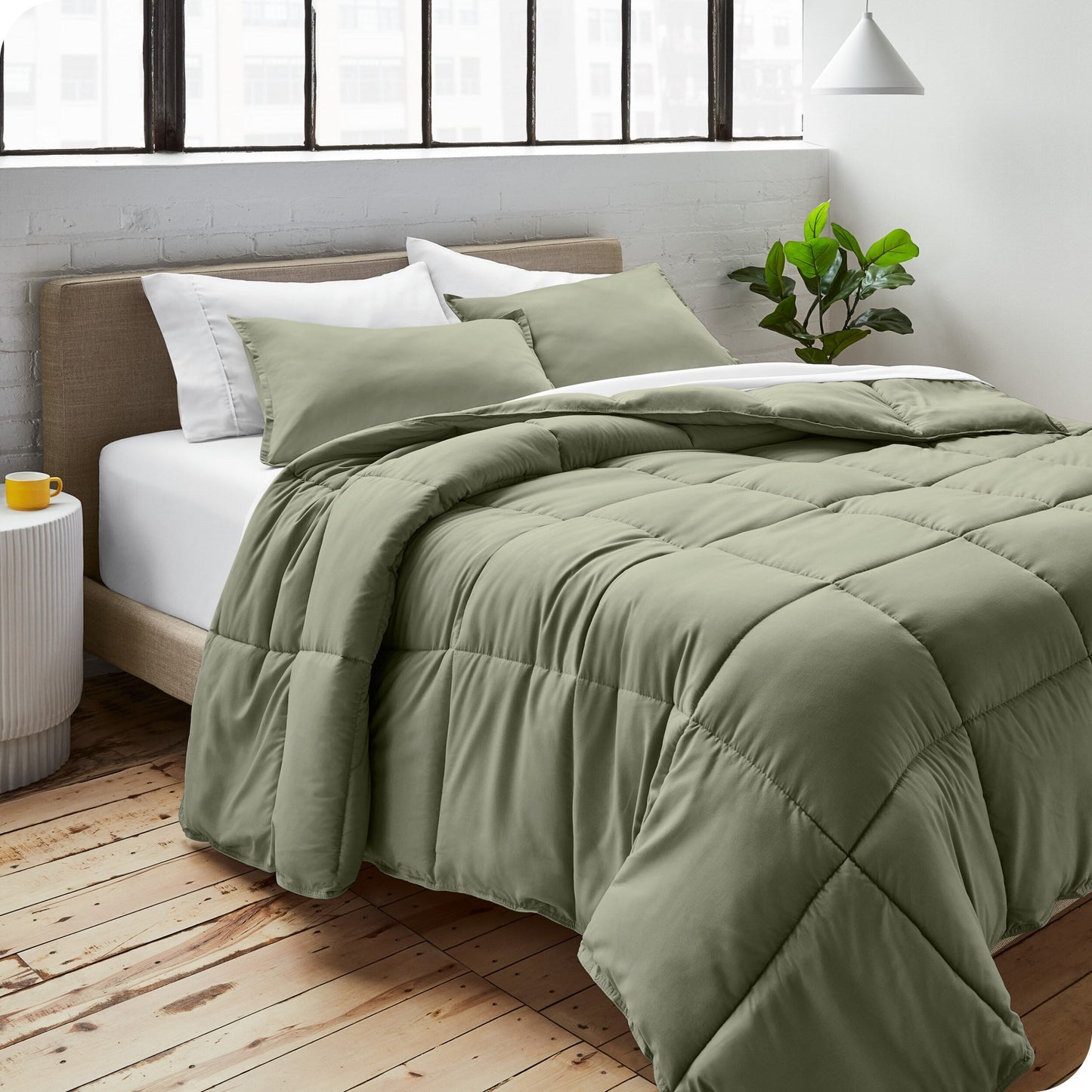 Ensemble de couette hypoallergénique Bare Home en duvet synthétique