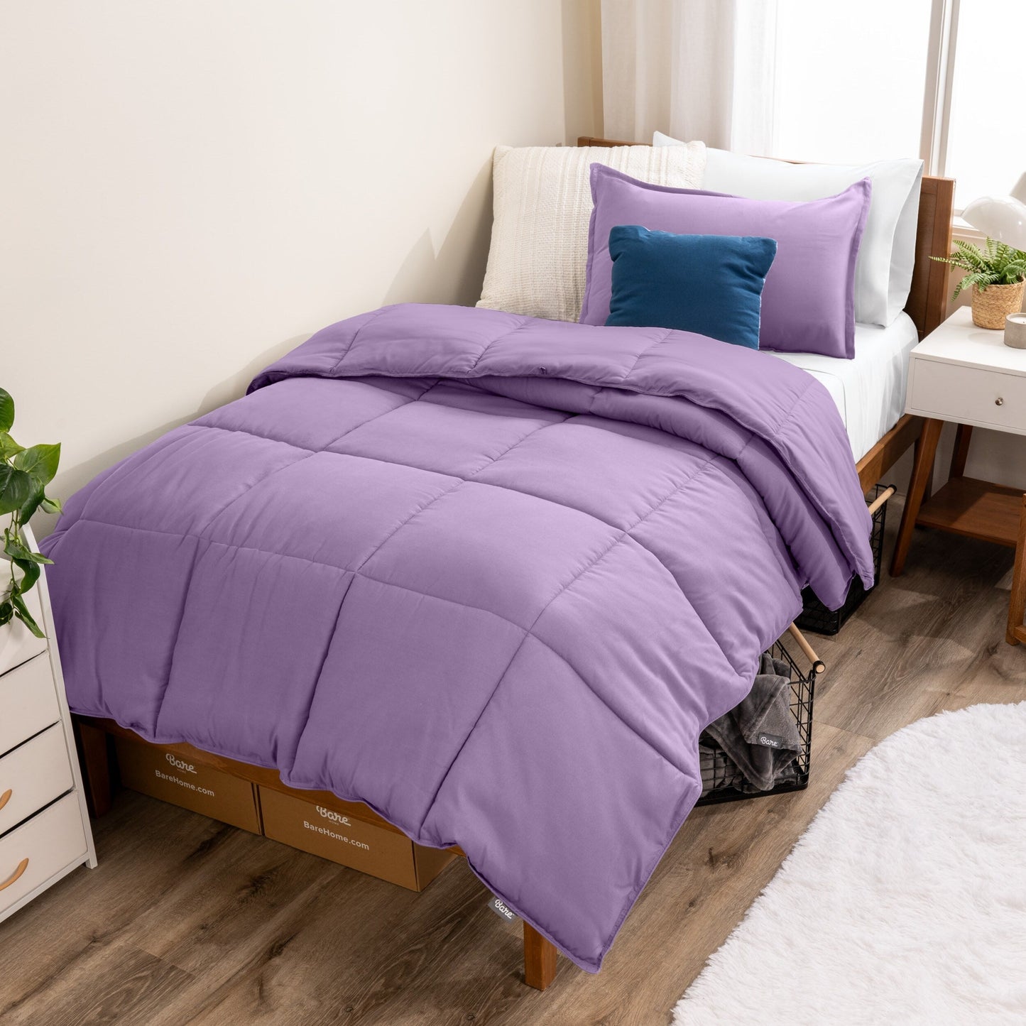 Ensemble de couette hypoallergénique Bare Home en duvet synthétique
