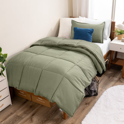 Ensemble de couette hypoallergénique Bare Home en duvet synthétique
