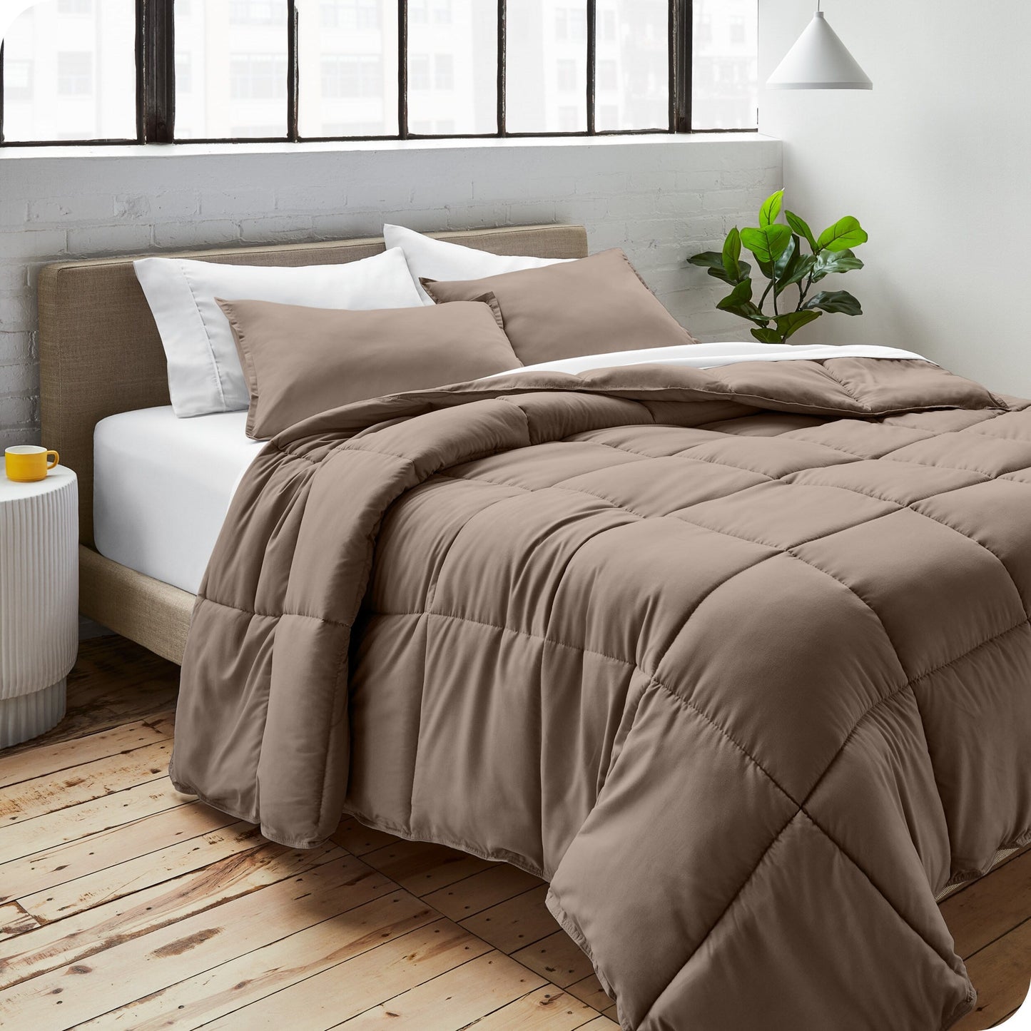 Ensemble de couette hypoallergénique Bare Home en duvet synthétique